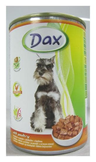 Dax konzerva pre psy kuracie 415g