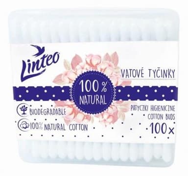 Linteo vatové tyčinky 100ks box