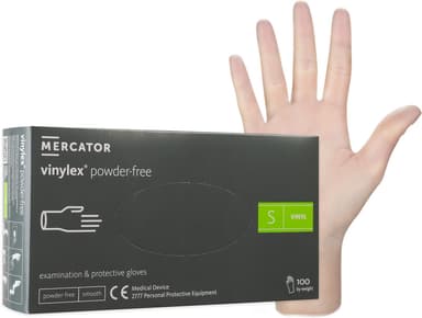 Mercator Vinylové rukavice S 100ks Modré