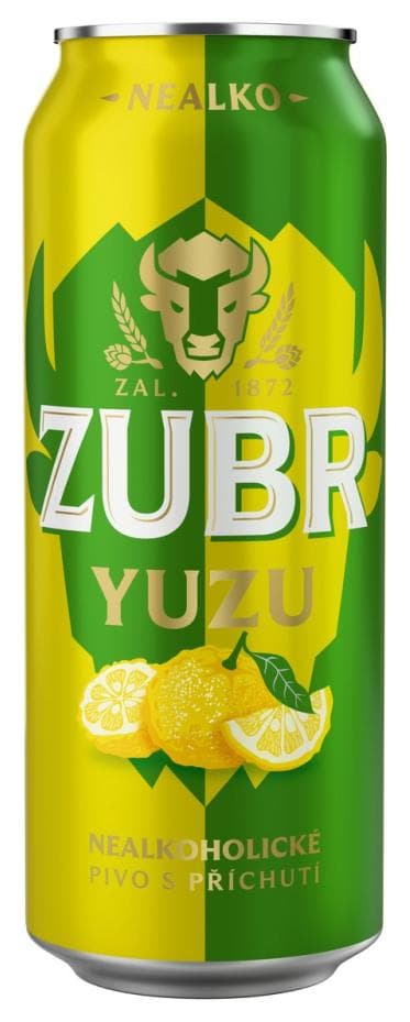ZUBR Yuzu nelako v plech. 0,5L